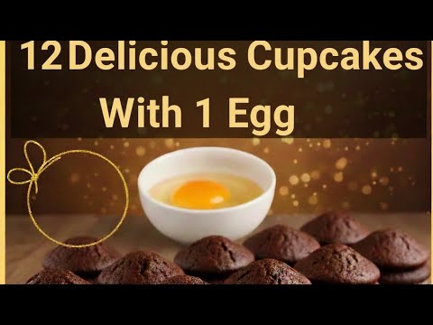 12 chocolate cup cake with one egg 🥚 