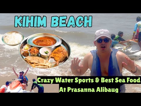 KIHIM BEACH VLOG - Crazy Water Sports & Best Seafood at Prasanna Alibaug