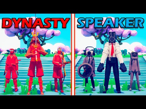 DYNASTY TEAM vs SPEAKERMAN TEAM - Totally Accurate Battle Simulator | TABS