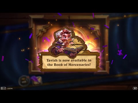Book of Mercenaries Tavish vs Vanndar | Hearthstone Book of Mercenaries
