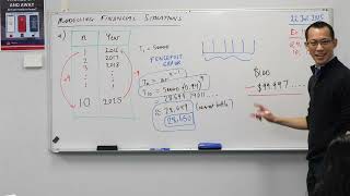 Applying geometric series to a problem