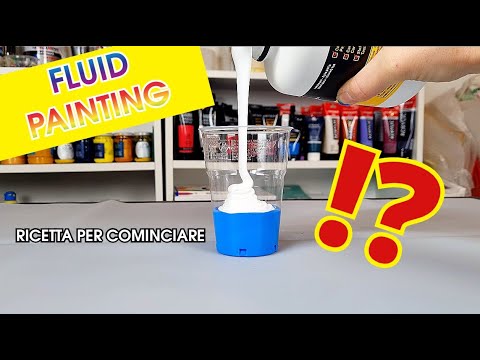 FLUID PAINTING - How to PREPARE THE COLOR! Fluid Acrylic Recipe for Beginners