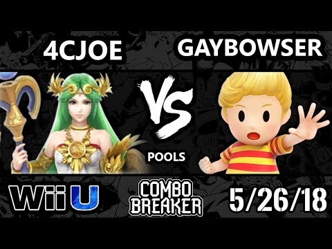 Combo Breaker 2018 Smash 4 - 4cJoe (Palutena) Vs. BISONICAS | gaybowser (Lucas) - Wii U Pools