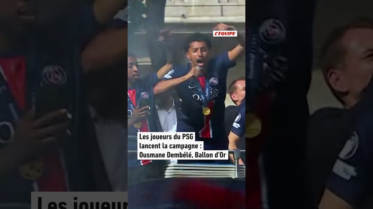 😂 Ousmane Dembélé Ballon d'Or 2025 ? La campagne est lancée par Marquinhos ! #psg #championsleague