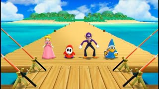 Mario Party 9 - Minigames - Peach vs Shy Guy vs Waluigi vs Kamek