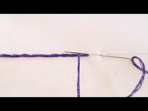 STEM STITCH TUTORIAL - HAND EMBROIDERY  FOR BEGINNERS