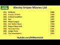Wesley Snipes Movies List