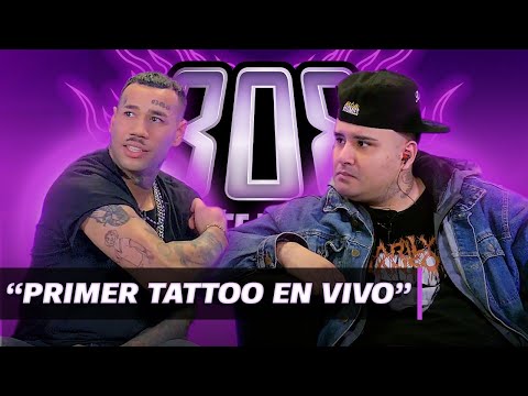 Negro Santos se tatúa en vivo junto a EL DOCTOR 👹 | #808studio😈