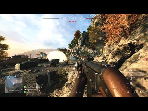Battlefield V ripping the enemy team to shreds