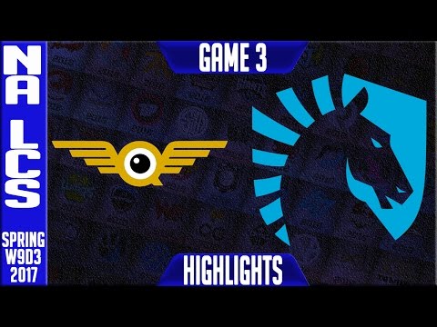 Team Liquid vs FlyQuest Highlights Game 3 - NA LCS W9D3 Spring 2017 - TL vs FLY G3