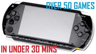 Over 50 Sony PSP Games In Under 30 Minutes
