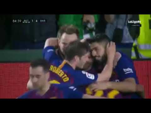 real betis vs barcelona 1 4 goal messi 17 03 2019