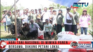 Hari Tani Nasional, Distanbun Mimika Panen Bersama Dukung Petani Lokal