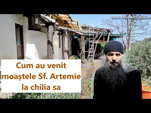 Cum au venit moaștele Sfântului Artemie la chilia sa - părintele Pimen Vlad