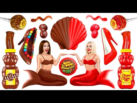 Chocolate vs Real Food Challenge | Best Food War with Sweets by RATATA POWER