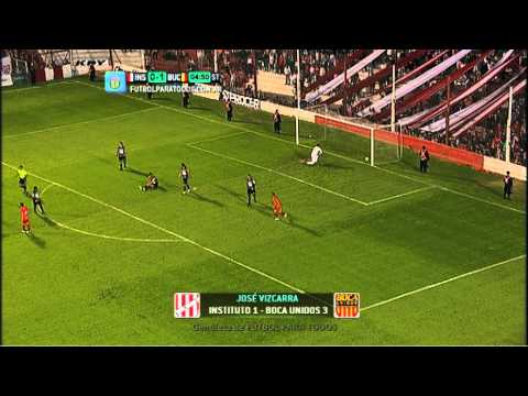 Los goles de Instituto 1 - Boca Unidos 3. Fecha 6. Torneo Primera B Nacional 2014. FPT.