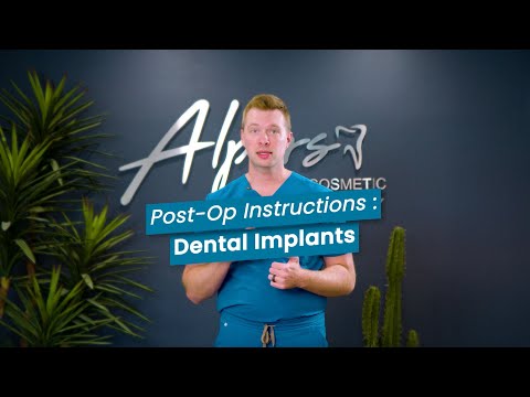 Post-Op Instructions for Dental Implants | Pain Management, Healing Tips & What to Expect