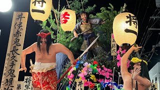令和4年度土崎港曳山祭り　将軍野1区の御幸山車と戻り山車