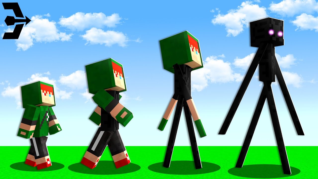EVOLUINDO COMO ENDERMAN NO MINECRAFT!! (Ciclo de Vida)