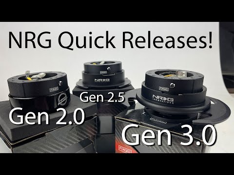 NRG 2021 Forged Gen 2.0/2.5/3.0 Steering Wheel Quick Releases - Box Opening & Comparison!