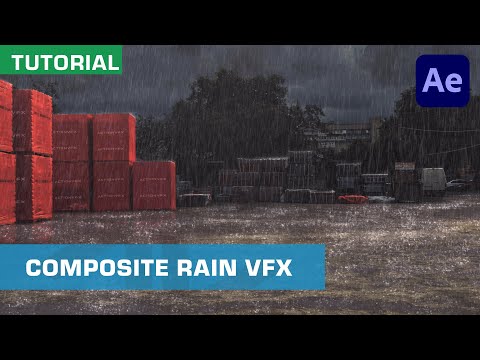 How To Composite Rain VFX In After Effects | Adobe After Effects Tutorial