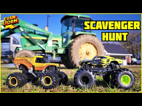 Monster Truck Monday: Farm Scavenger Hunt for Monster Trucks
