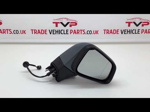 Fits Vauxhall Mokka 2012-2016 Door Wing Mirror Electric Heated Primed Driver Side video