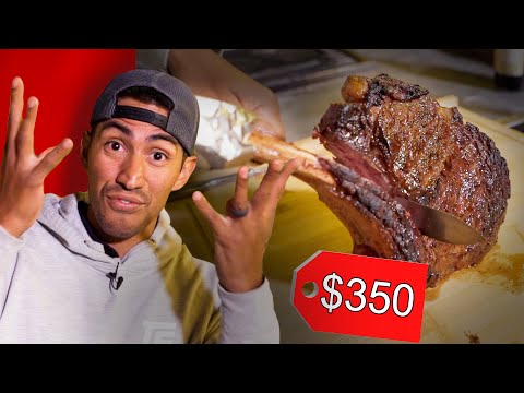 Tasting a $350 Tomahawk Steak!