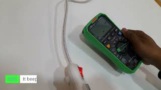 How to detect the presence of AC voltage using the NCV feature of Multicomp Pro MP730678
