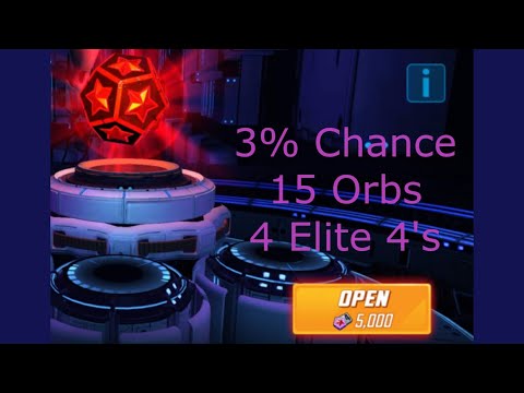 15 RED STAR ORBS | 4 ELITE 4's | 3% Chance | See how lucky I am!! | MSF