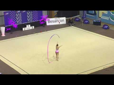 Blandine Mathieu ruban - Nat B 18 ans et + - France Besançon 2018