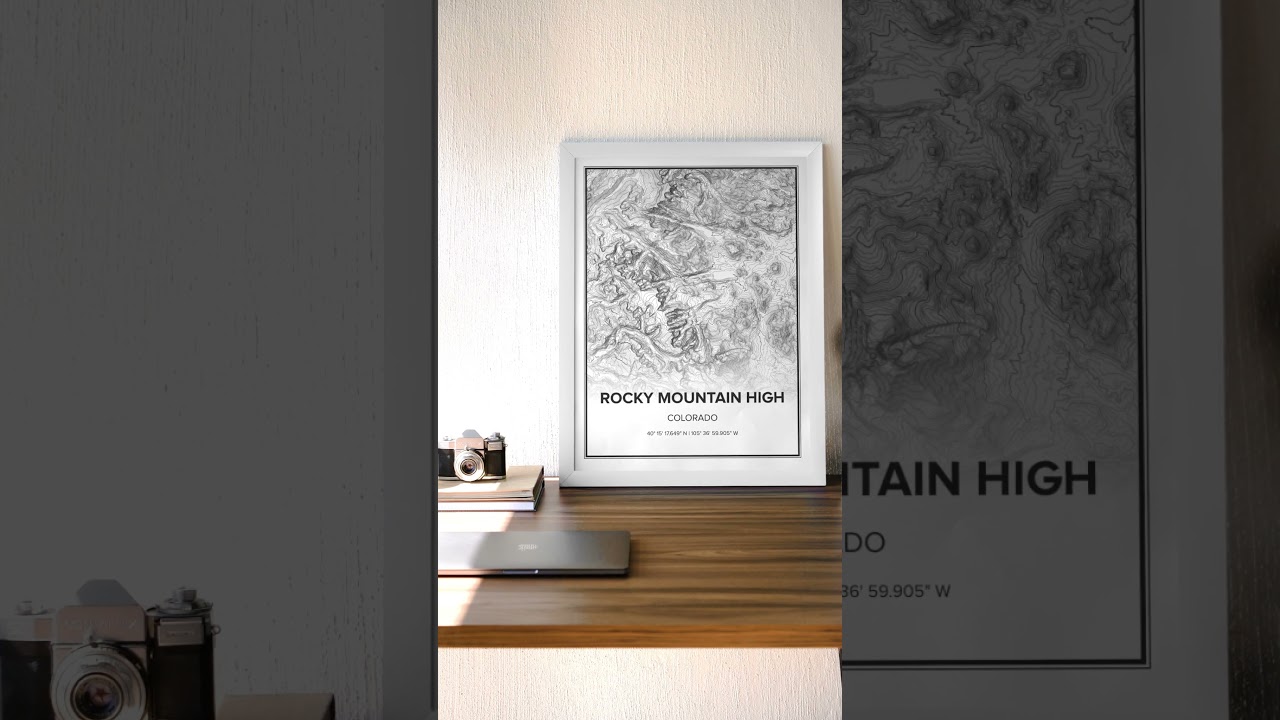 Rocky Mountain High Topographic Map