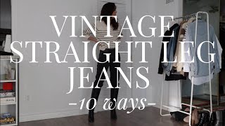 Styling Vintage Straight Leg Levis 10 Ways
