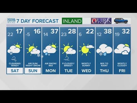 NEWS CENTER Maine Weather Video Forecast