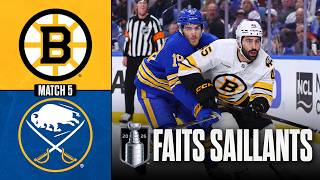 Bruins vs Sabres, match no 5 | 28/04/26 | Faits saillants