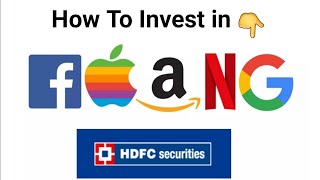 How to Start global investment in HDFC securities | How to invest in US Stocks Faang in hindi