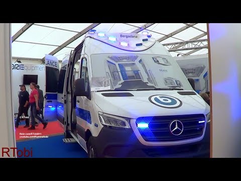 Bergadana 2018/ 2019 Mercedes Sprinter ambulance on the RETTmobil 2018 expo in Germany