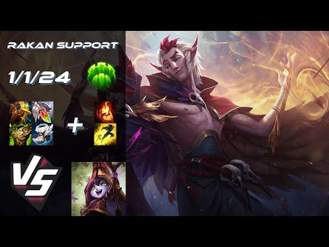 SUPPORT Rakan vs Lulu - EU Challenger Patch 14.15