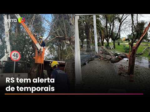 Ventos de até 100 Km/h causam danos em ao menos 16 cidades do Rio Grande do Sul