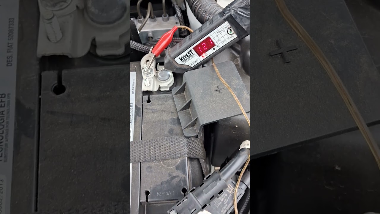 Fiat Cronos 2024 teste sistema de carga, como testar o alternador? Esta carregando a bateria?