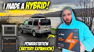 Vanlife: Turning my micro camper into the ULTIMATE hybrid! LiTime 100AH Battery Expansion REVIEW