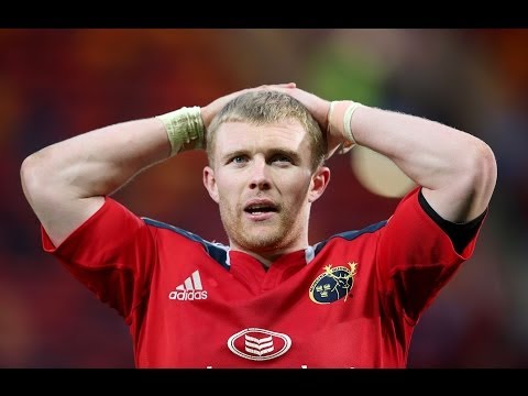 Keith Earls Disallowed Try as ball goes forward - Munster v Glasgow Warriors 12th April 2014