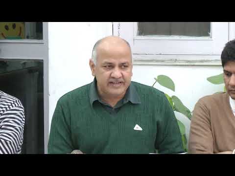 DY CM Manish Sisodia Briefs on the Minimum Wage Drive