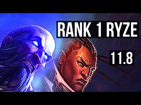 RYZE vs LUCIAN (MID) | Rank 1 Ryze, Legendary, 11/3/7, Rank 27 | NA Challenger | v11.8