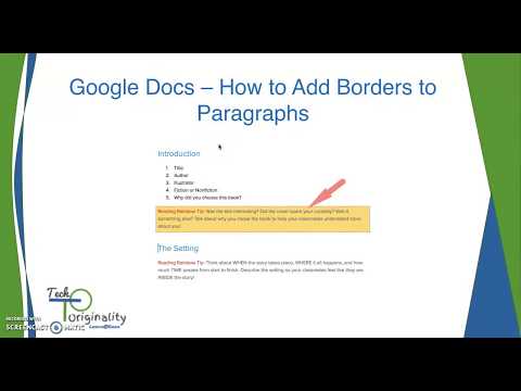 Google Docs - How to add border and shadings to...