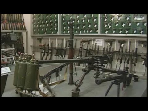 IRA send their weapons in for decommissioning and put them beyond use in a historic moment. 2001