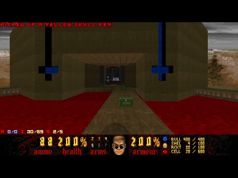 Hell Revealations - MAP02: "Isle Near Radar" (UV NoMo Help Demo - All Secrets)