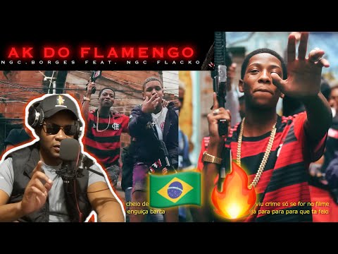 ￼BRAZILIAN RAP REACTION 🇧🇷| BORGES - AK DO FLAMENGO FT NGC FLACKO (ENGLISH SUBTITLES) 🔥