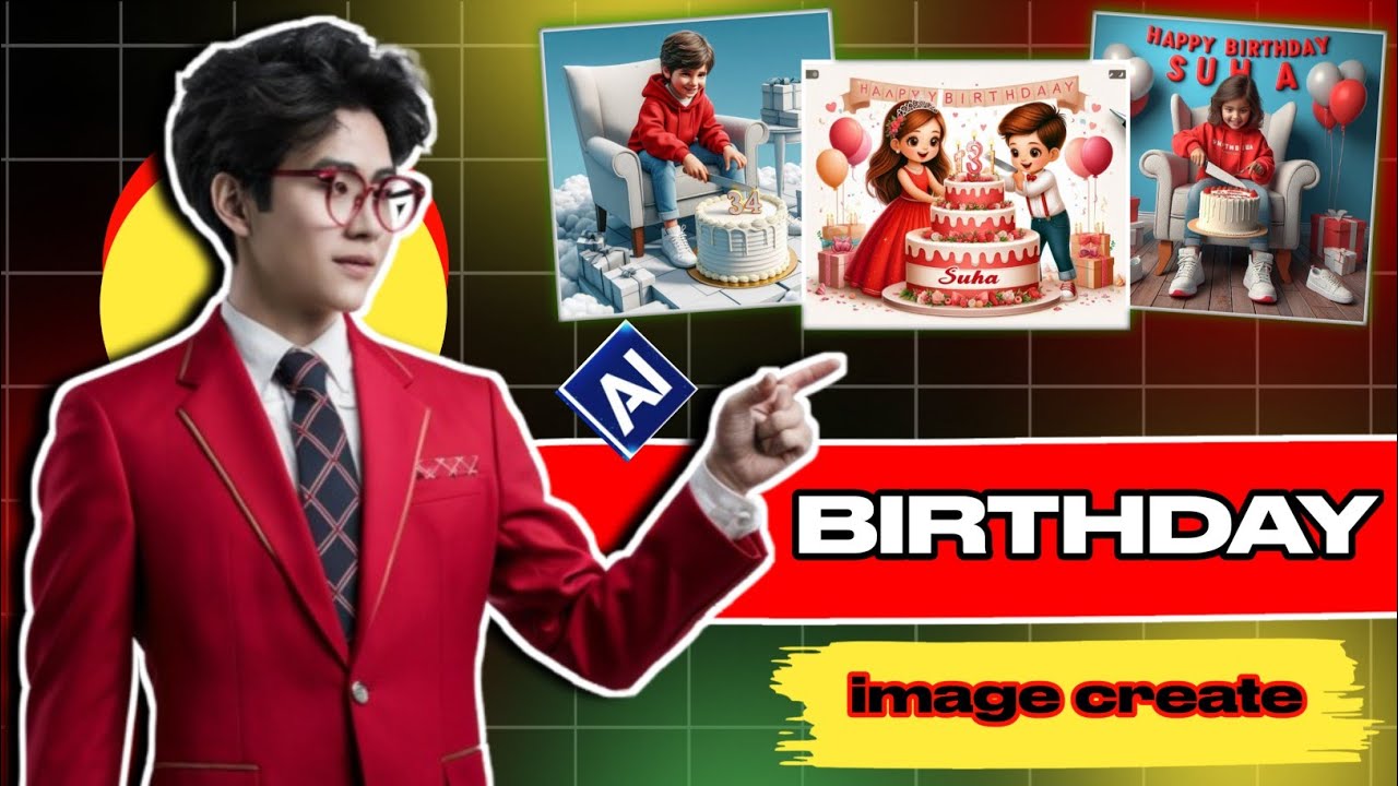Make Stunning Birthday Cake with AI Swap Faces with Microsoft tools Free AI Image Generator Tutorial