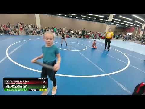 67-71 Lbs Round 2 - Sterling Wiegman, Texas Elite Wrestling Club Vs Brysin Halliburton, Alamo City